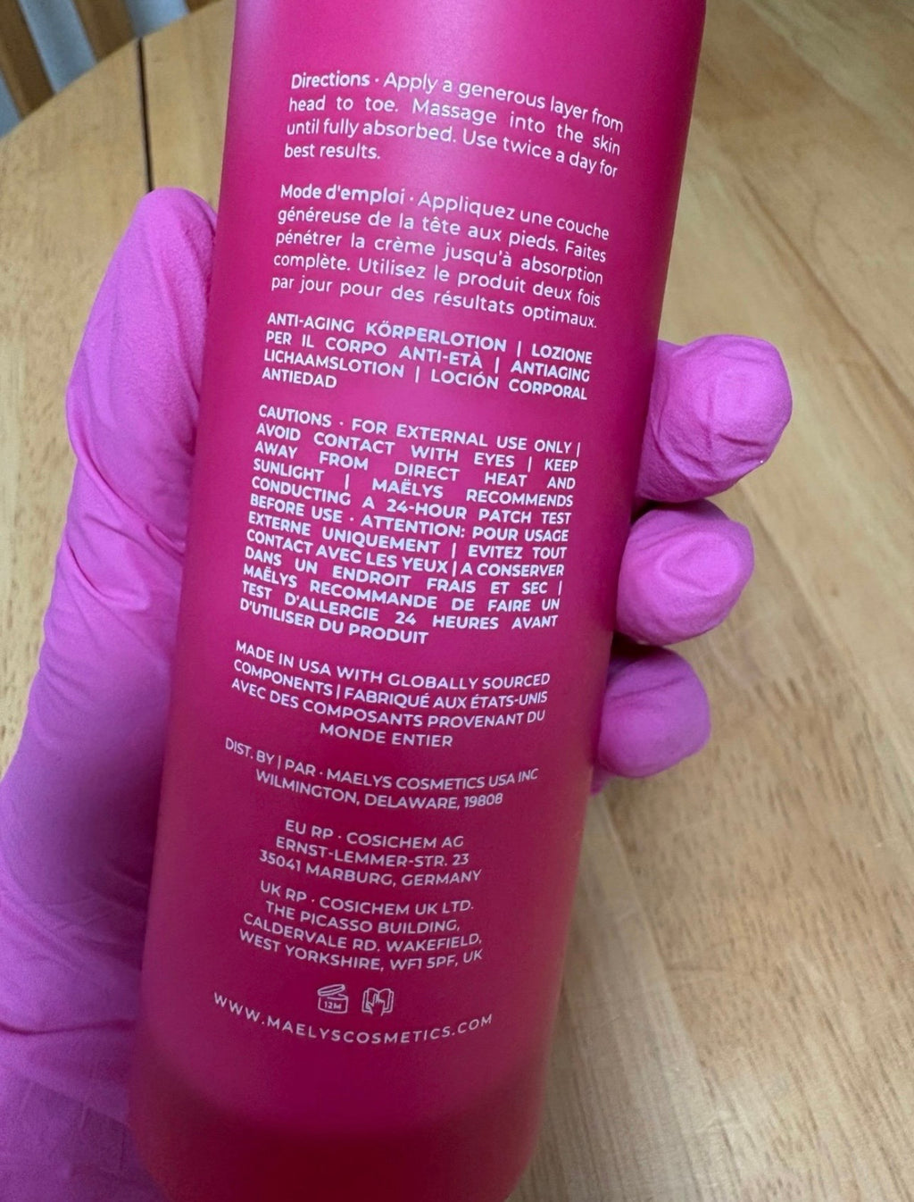MAELYS Re-Pair Anti-Aging Body Lotion, Full Sz 200ml/6.8 Fl Oz, NWOB, No Box New