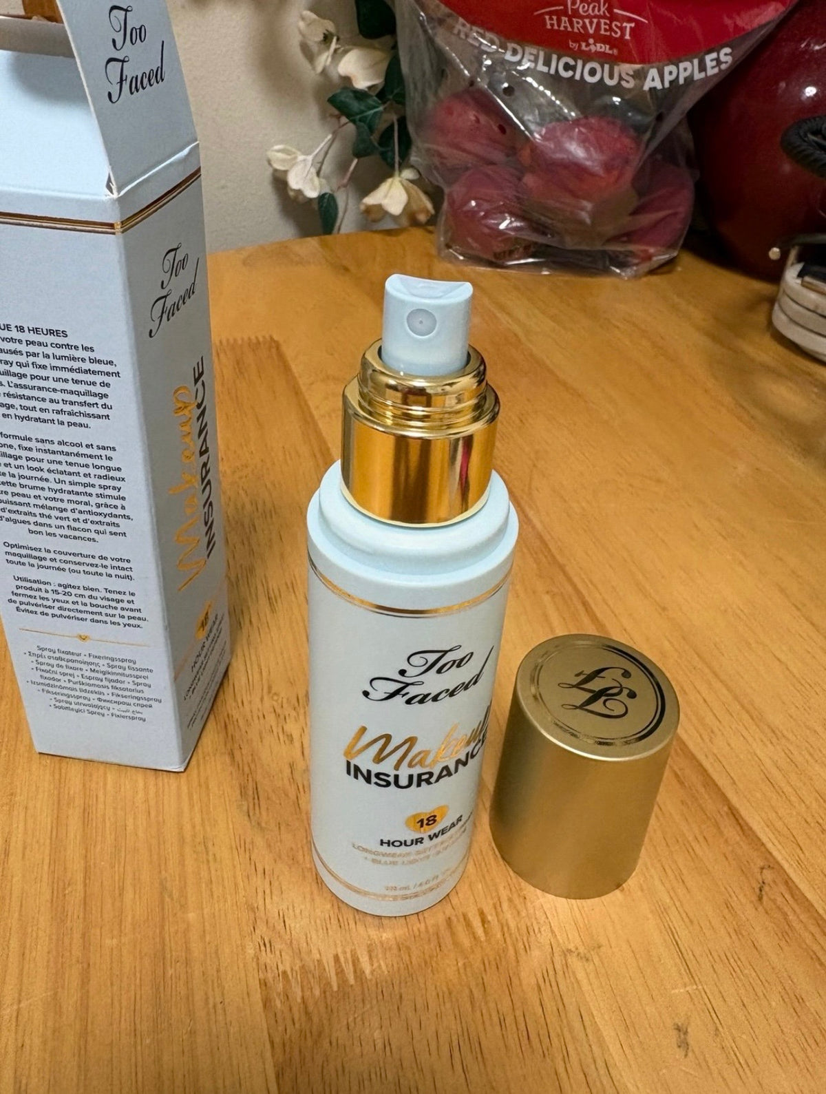 Too Faced Makeup Insurance 18Hour Wear Setting Spray,full Sz 4oz, BNIB,AUTHENTIC