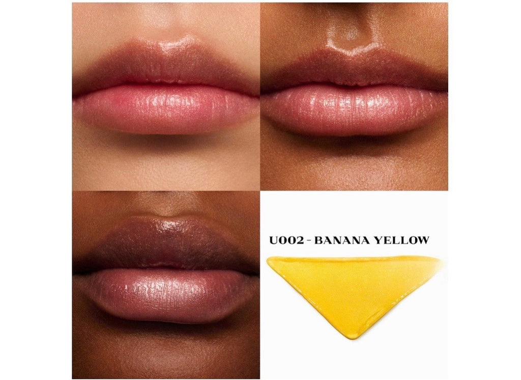 2pc Prada Bundle,MINI Lip Balm 0.04oz, U002 Banana Yellow& Limited Edition Pouch