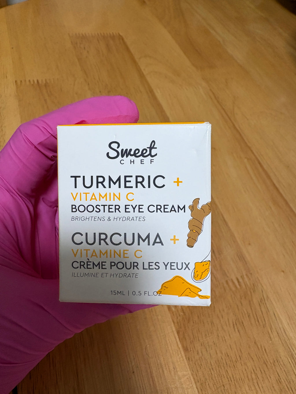 Sweet Chef~ Turmeric + Vitamin C Booster Eye Cream, full Sz 0.5oz, BNIB, Sealed