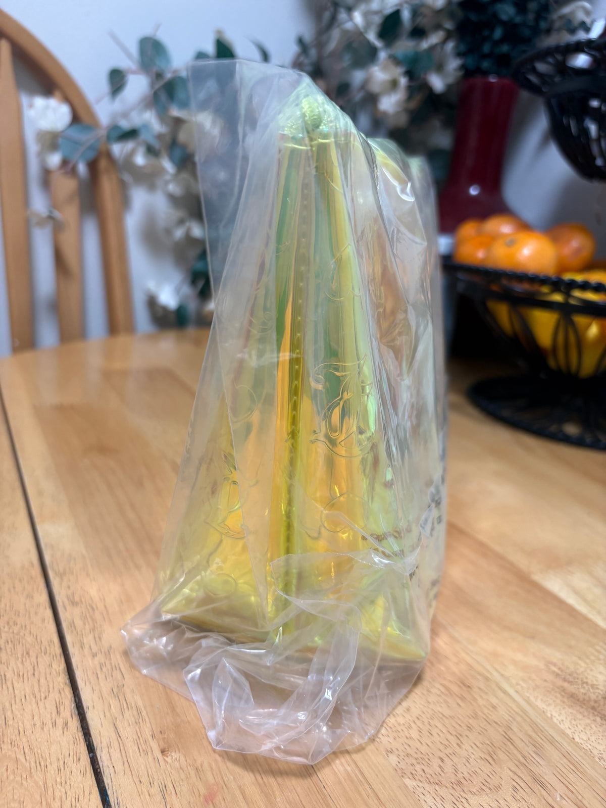 Juicy Couture Travel Cosmetic Bag ~ Iridescent Neon Yellow, 12x8in, BNWT, SEALED