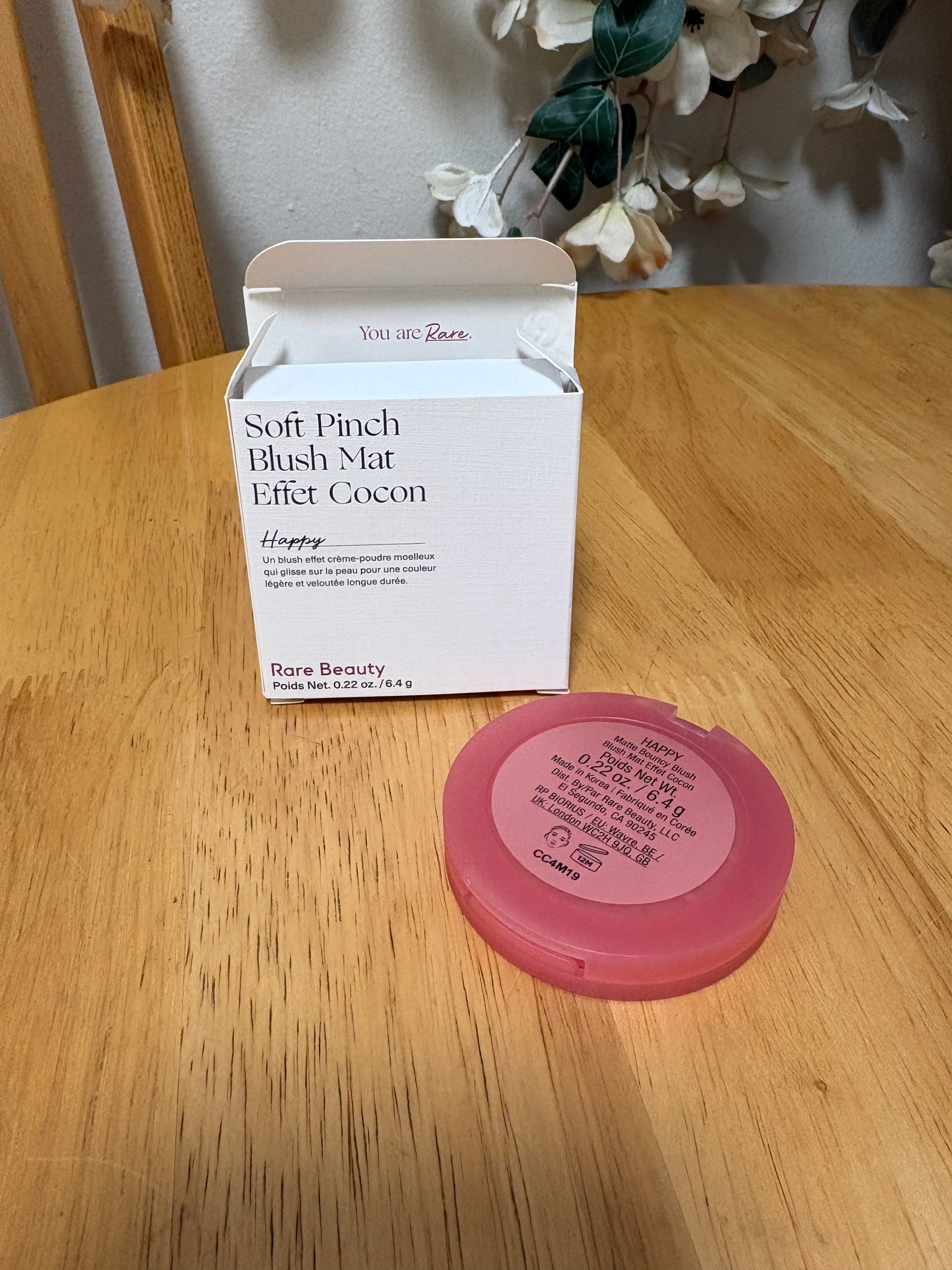 Rare Beauty ~ Soft Pinch Matte Bouncy Blush in HAPPY, full Sz 0.22oz, BNIB, New