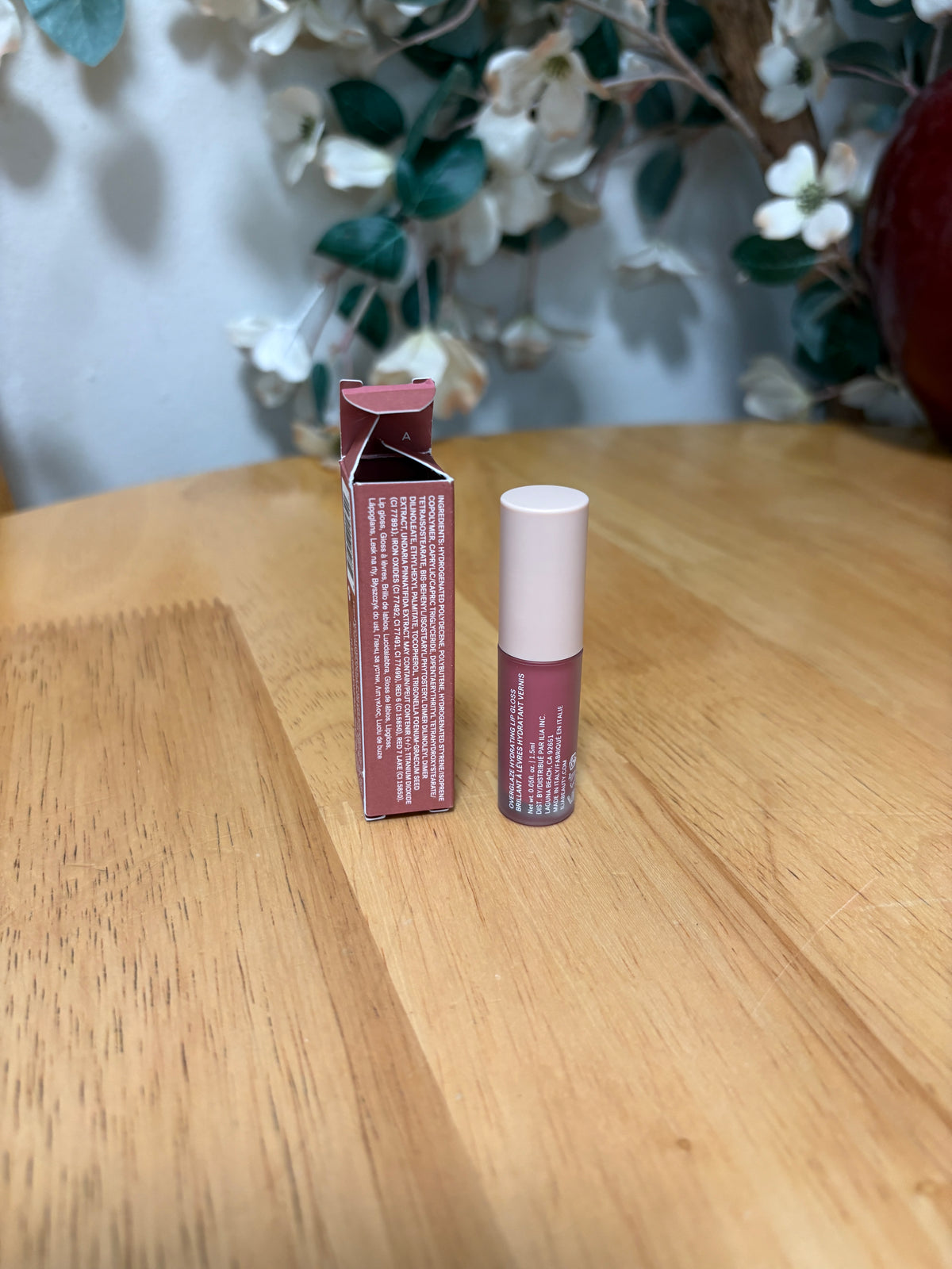 Ilia Overglaze Hydrating Lip Gloss in ENAMEL,Mini Sz 0.05oz, BNIB, Authentic,New