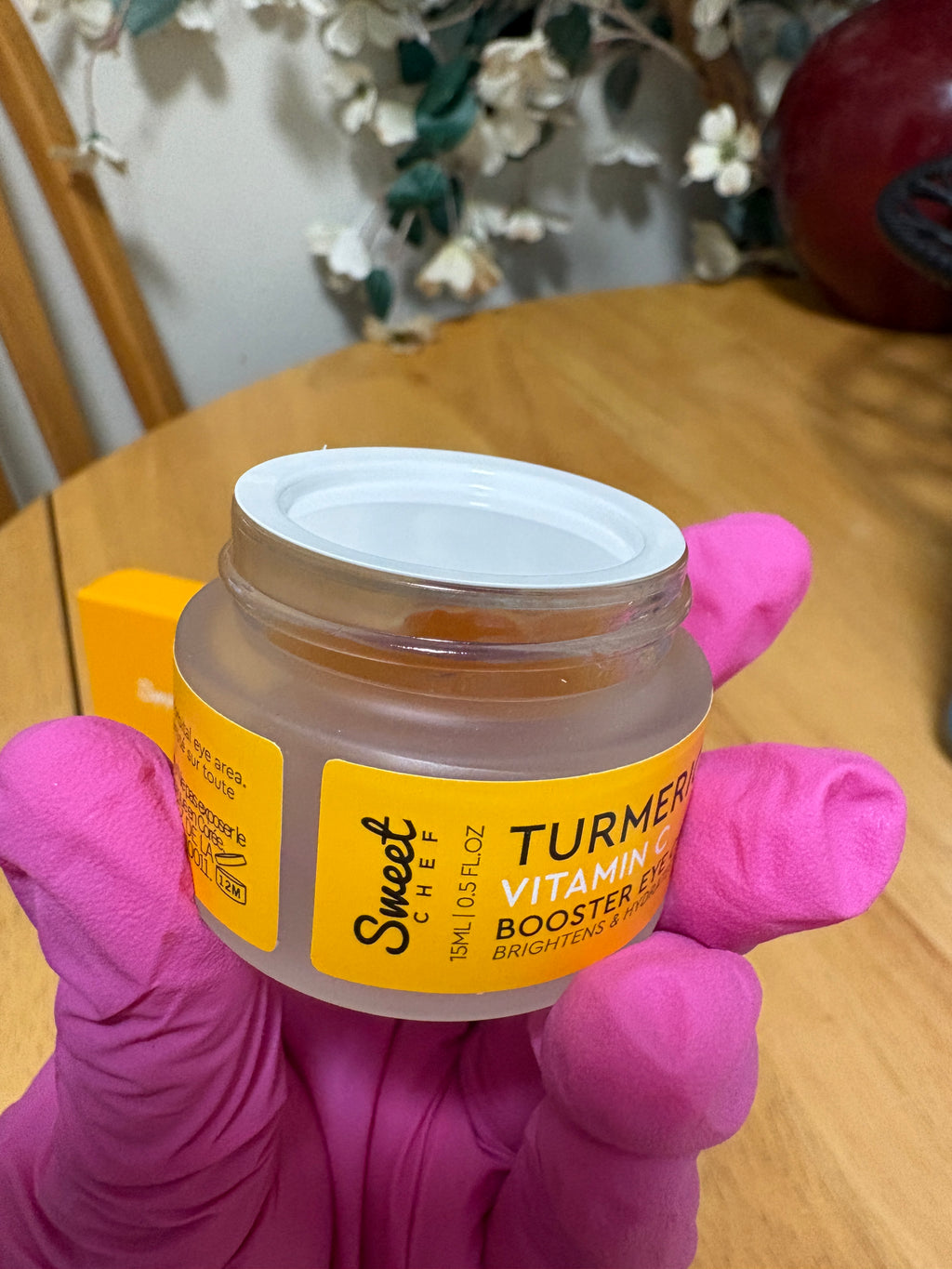 Sweet Chef~ Turmeric + Vitamin C Booster Eye Cream, full Sz 0.5oz, BNIB, Sealed