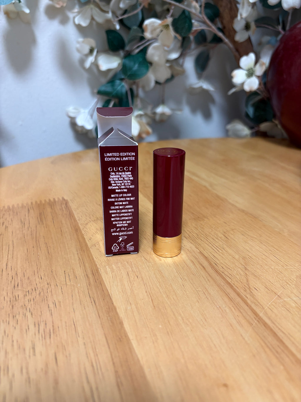 Gucci Limited Edition Lip Colour AMANDA DUSK 128 Full Sz, BNIB, Authentic, $50