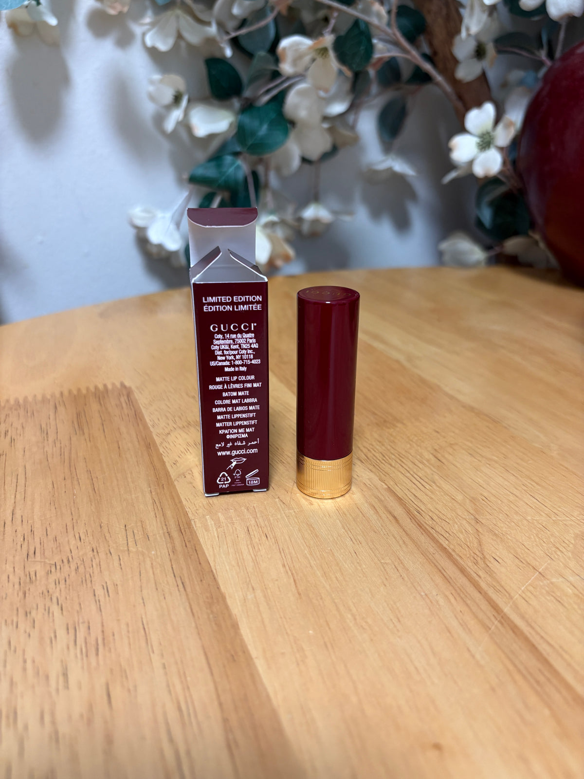 Gucci Limited Edition Lip Colour AMANDA DUSK 128 Full Sz, BNIB, Authentic, $50