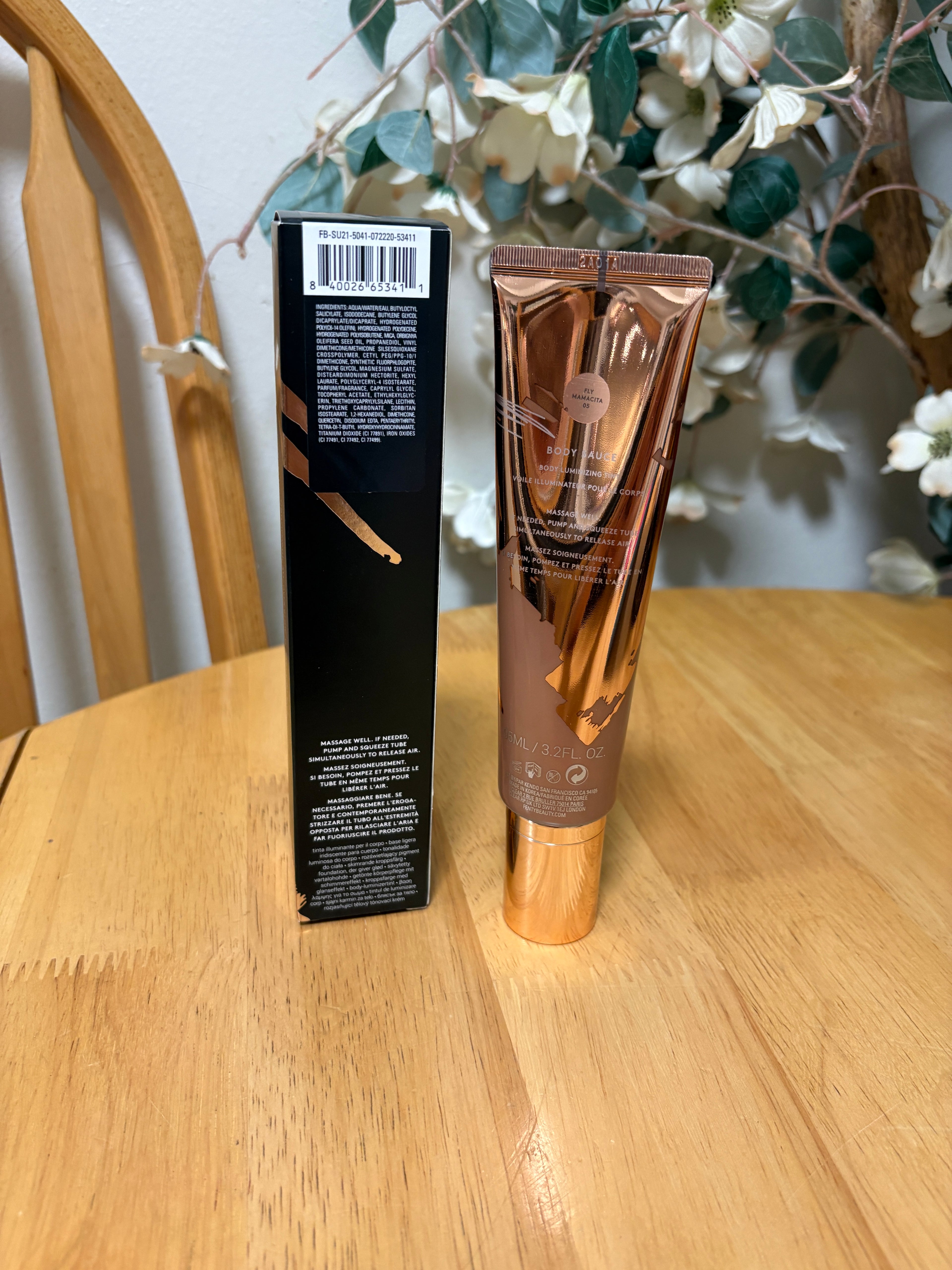 Fenty Beauty Body Sauce Luminizing Liquid Tint FLY MAMACITA 05 3.2 fl oz, BNIB