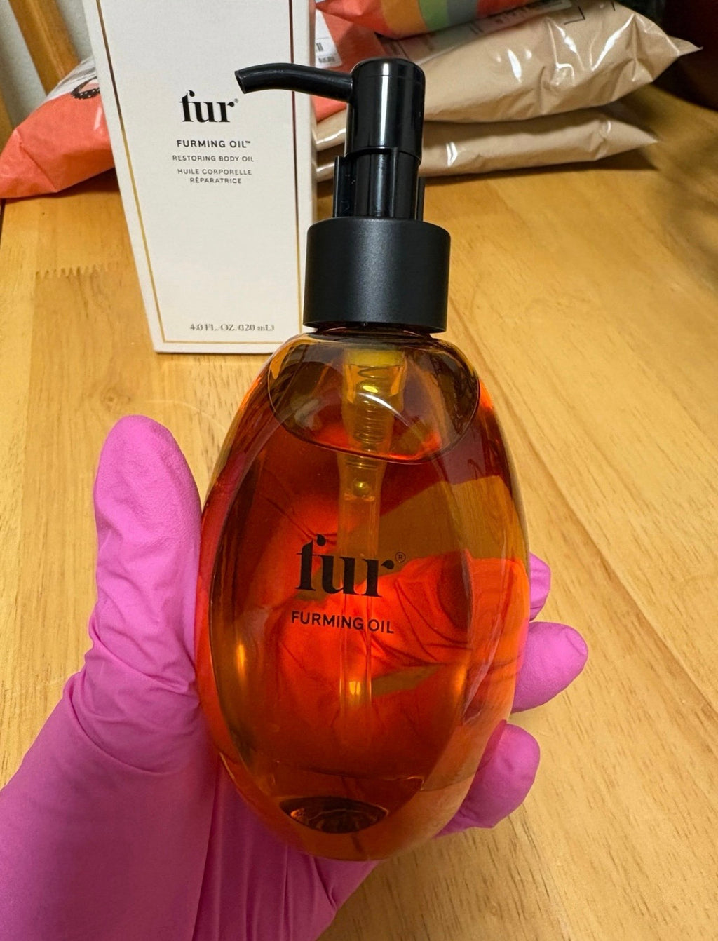 Fur Furming Oil,Restoring Body Oil, full Sz 4oz/120ml, BNIB,Clean, Authentic,New