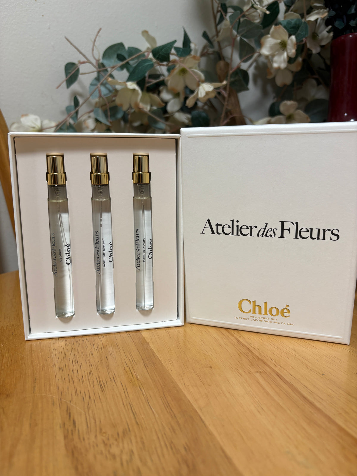 Chloé Atelier des Fleurs Eau de Parfum Pen Spray Set 3 x 0.33 fl oz, BNIB, New
