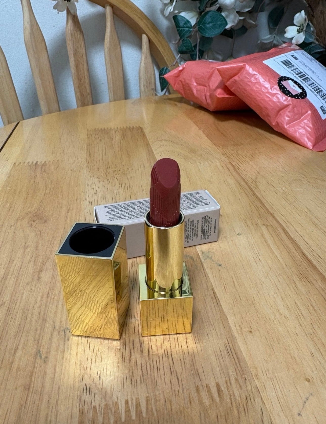 BURBERRY Kisses Satin Lip Colour 93 RUSSET, Full Sz 0.11oz, BNIB, AUTHENTIC, New