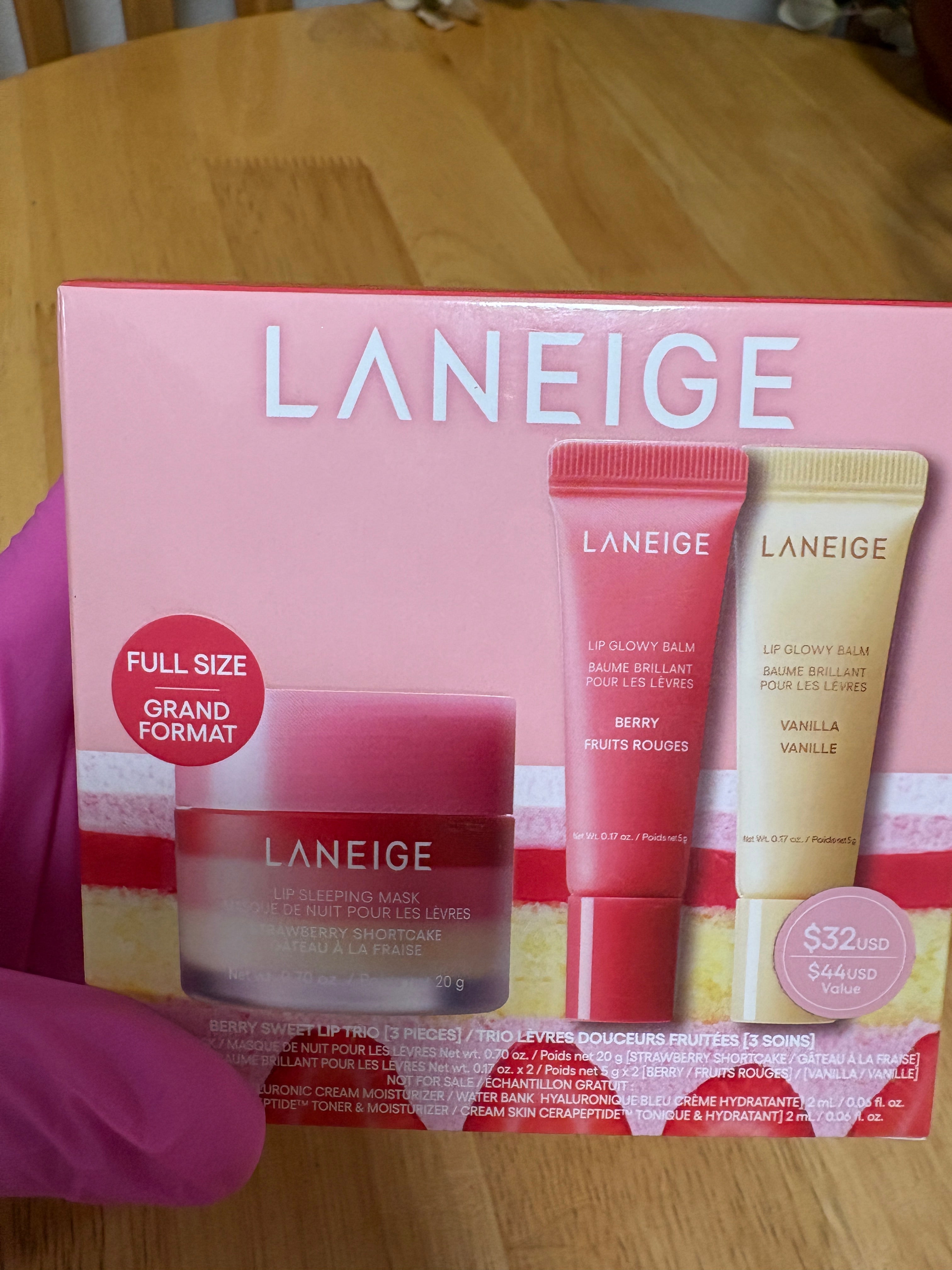 Laneige ~ Berry Sweet Lip Trio, 3 Piece Set,LIMITED EDITION, BNIB Authentic, New