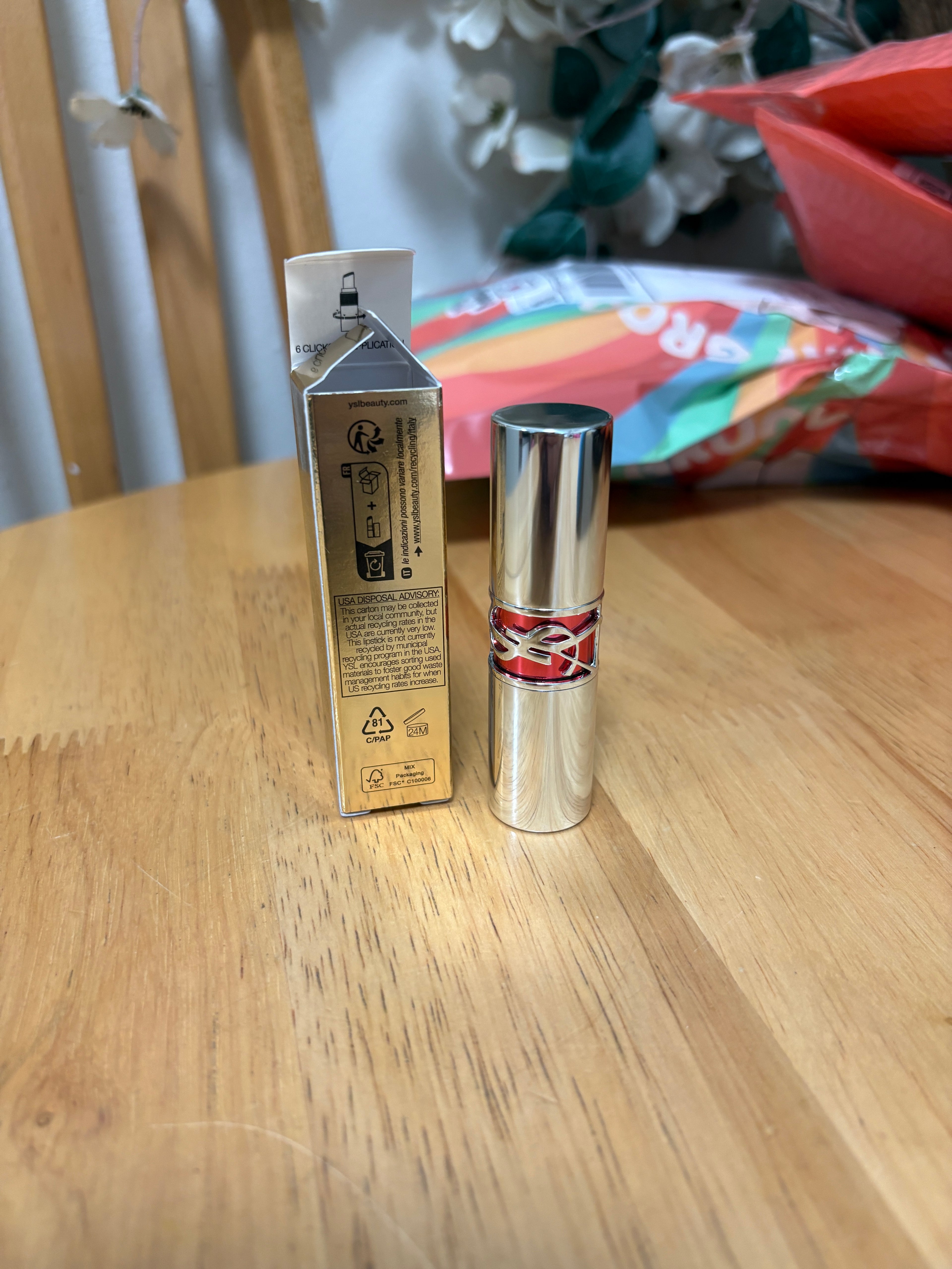 YSL Loveshine Candy Glaze Lip Gloss Stick 2 HEALTHY-GLOW PLUMPER, Full Sz BNIB