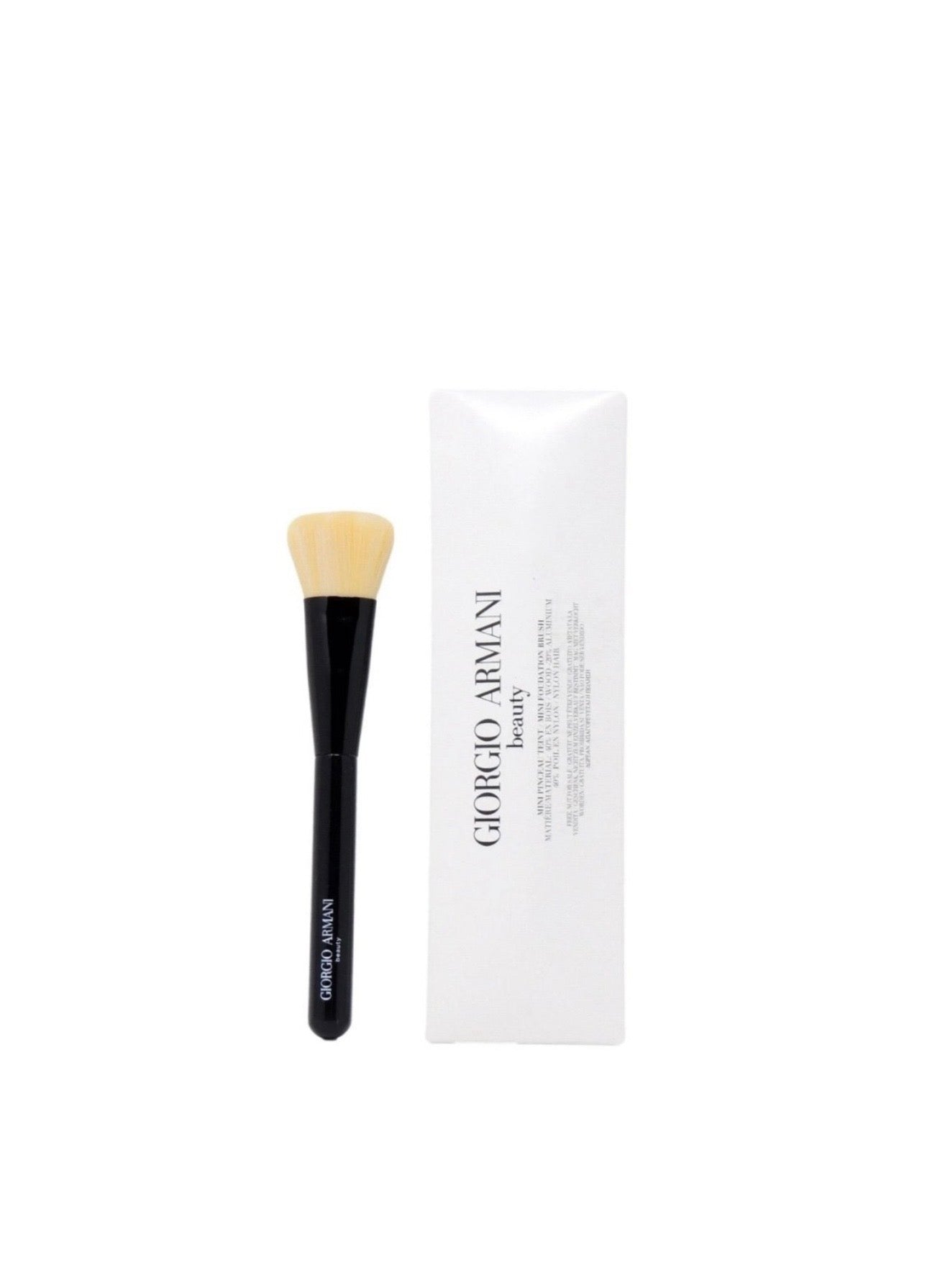 Giorgio Armani Beauty ~Mini Foundation Brush, Soft, GlossyBlack, BNIB, AUTHENTIC
