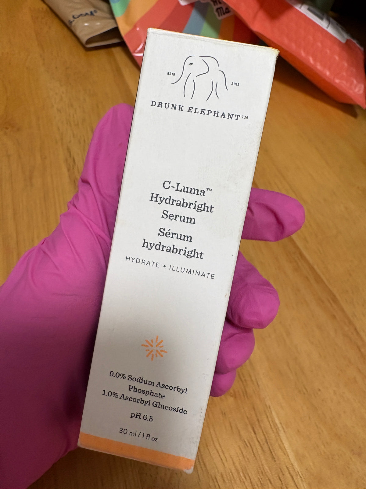 Drunk Elephant C-Luma Hydrabright Serum, full Sz 30ml/1 fl oz, BNIB, New $68MSRP