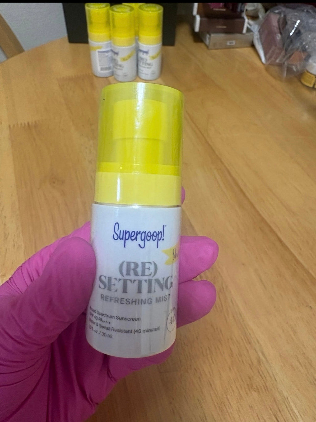Supergoop! (RE) Setting Refreshing Mist SPF 40, 1oz, NWOB, SEALED, New, Exp:7/27