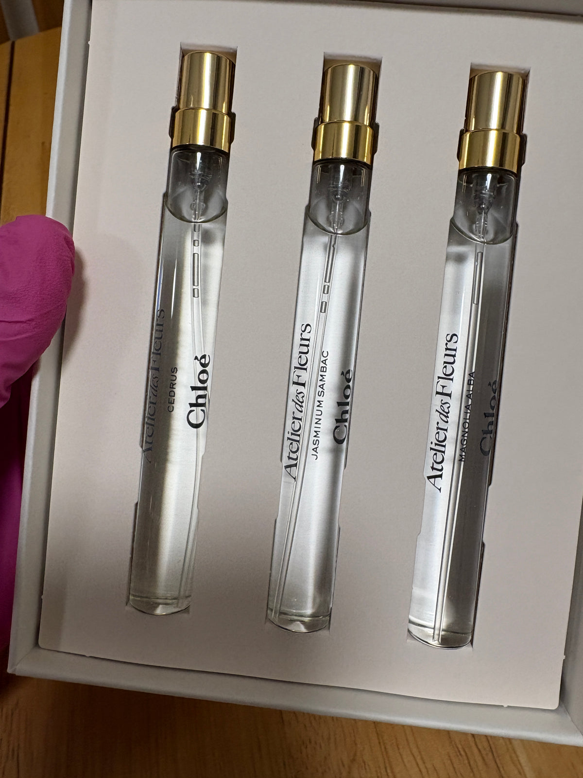 Chloé Atelier des Fleurs Eau de Parfum Pen Spray Set 3 x 0.33 fl oz, BNIB, New
