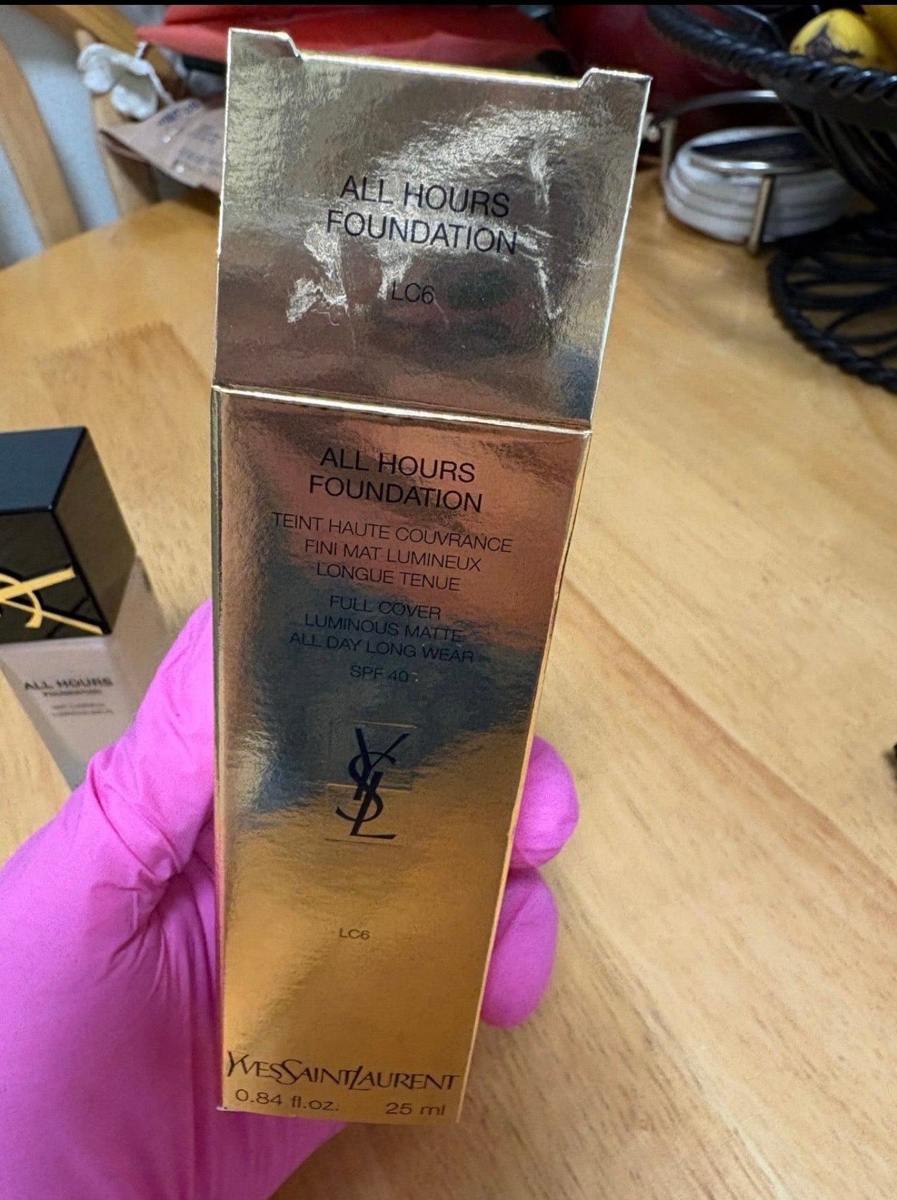 Yves Saint Laurent All Hours Foundation LC6 SPF 40 Luminous Matte 0.84oz, BNIB
