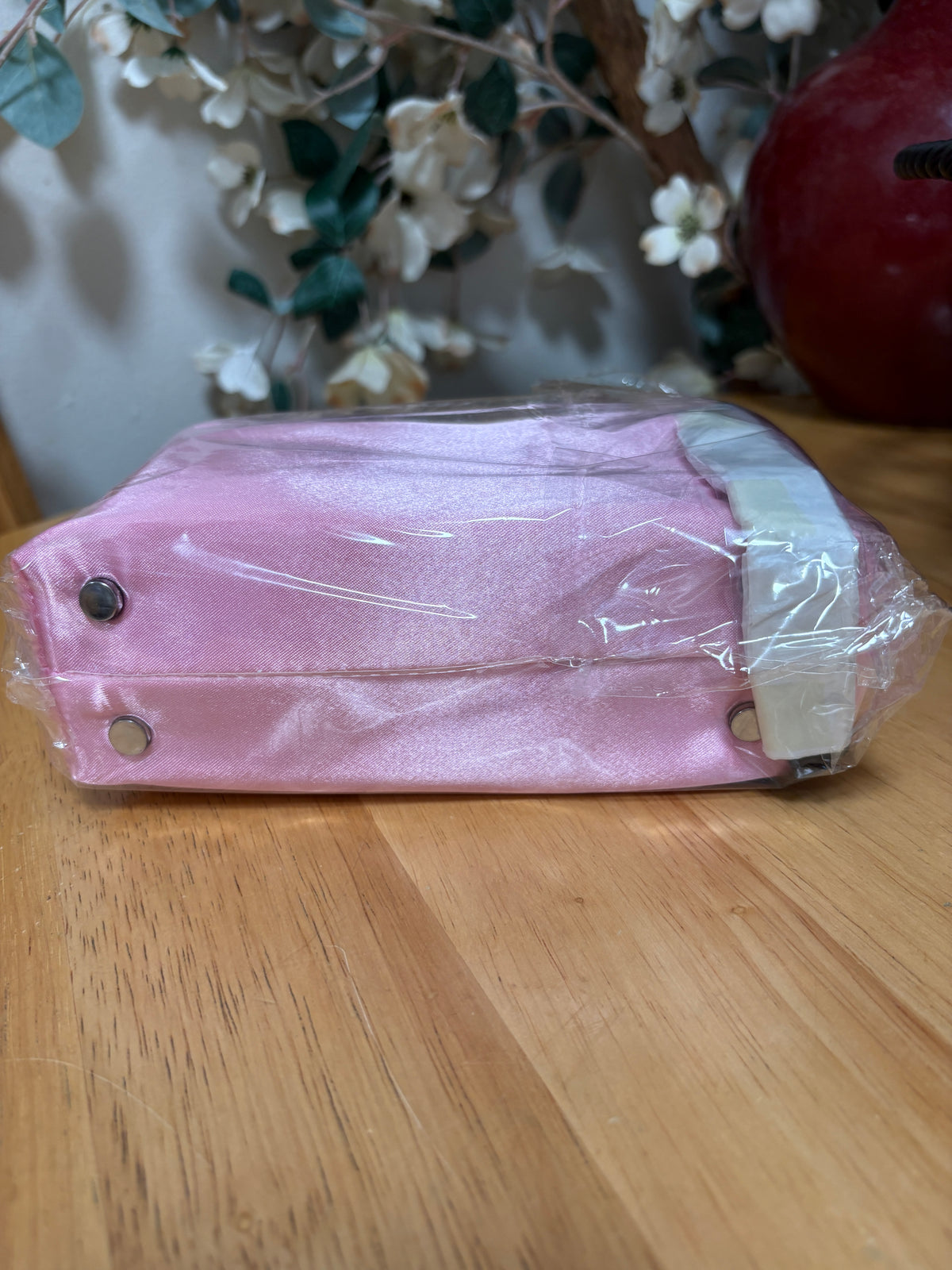 Truly Signature Crystal Pouch Baby Pink Bag W/addt’l Silver Strap 7.1x4.6x2.5 in