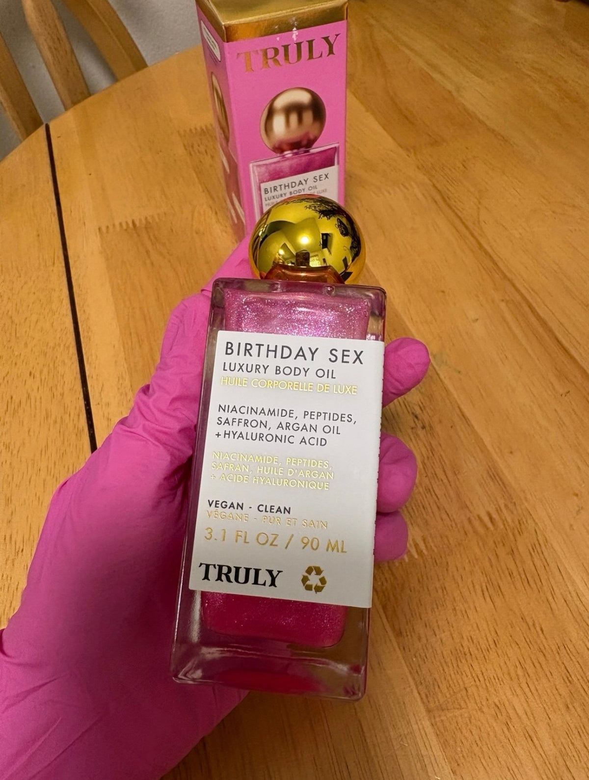 Truly ~ Birthday Sex, Luxury Body Oil, Full Sz 3.1oz/90ml, BNIB, AUTHENTIC, New