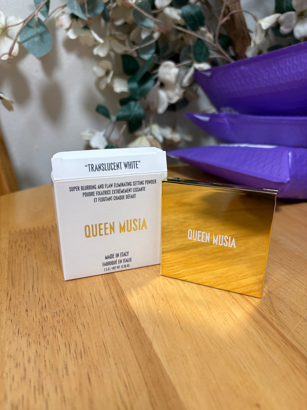 Queen Musia Blurring And Flaw Eliminating Setting Powder Translucent White, BNIB