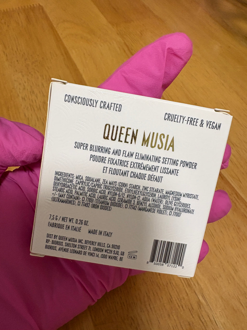 Queen Musia Blurring And Flaw Eliminating Setting Powder Translucent White, BNIB