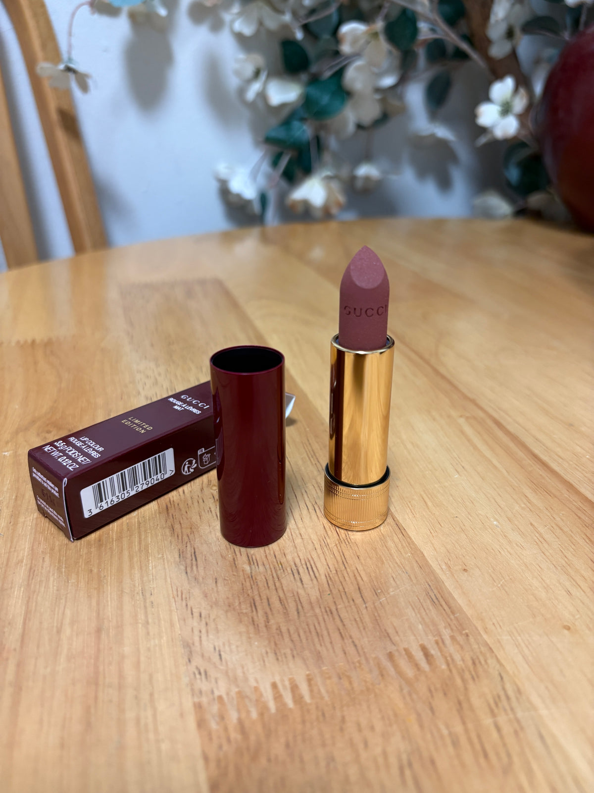 Gucci Limited Edition Lip Colour AMANDA DUSK 128 Full Sz, BNIB, Authentic, $50