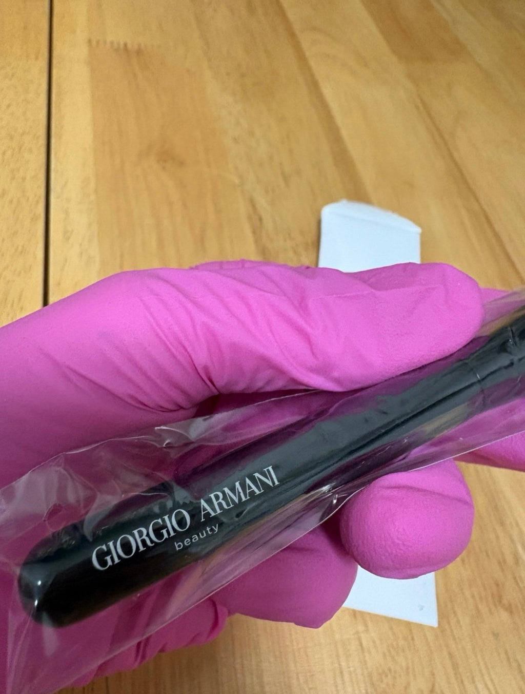 Giorgio Armani Beauty ~Mini Foundation Brush, Soft, GlossyBlack, BNIB, AUTHENTIC