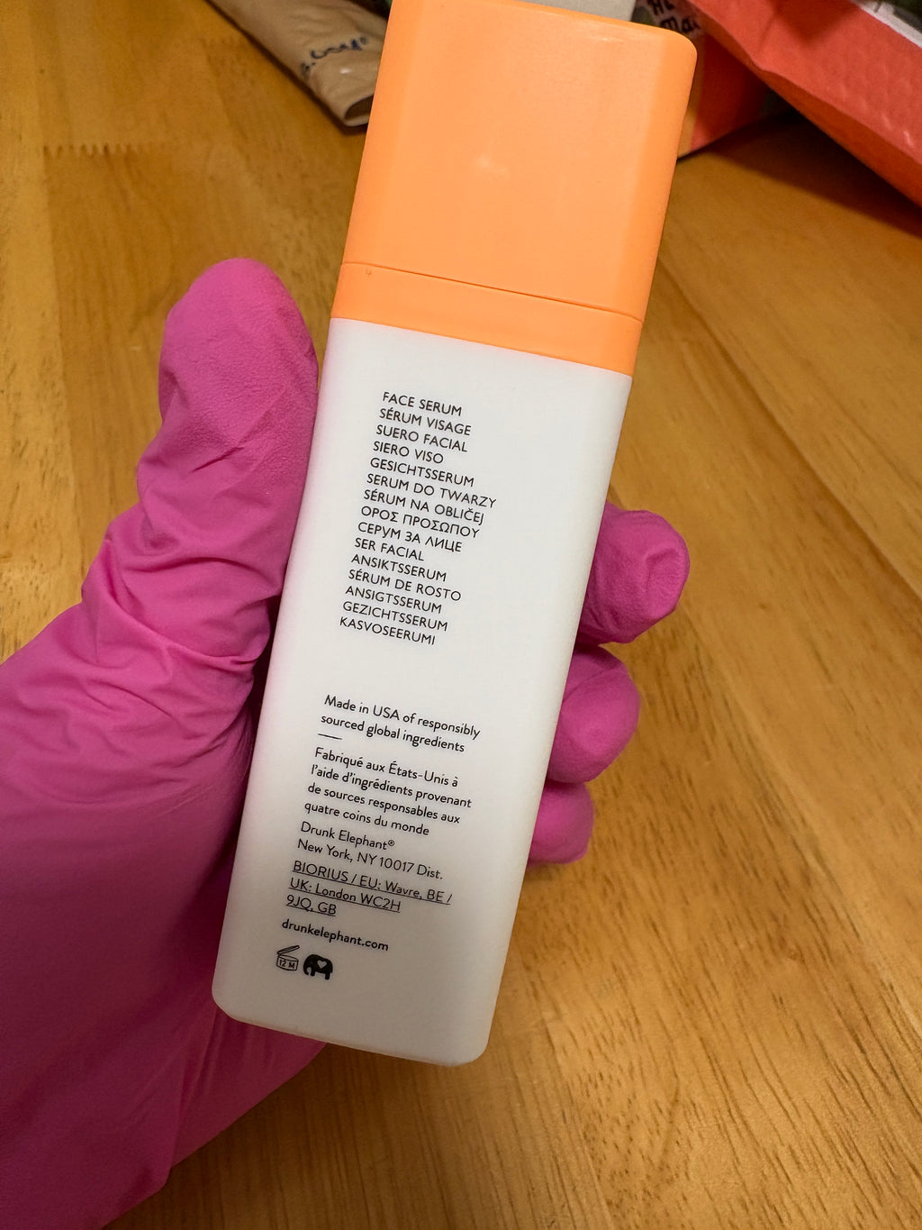 Drunk Elephant C-Luma Hydrabright Serum, full Sz 30ml/1 fl oz, BNIB, New $68MSRP