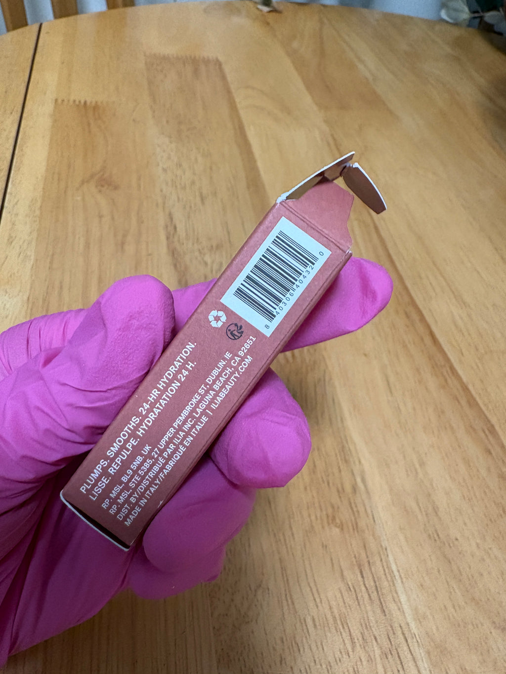Ilia Overglaze Hydrating Lip Gloss in ENAMEL,Mini Sz 0.05oz, BNIB, Authentic,New