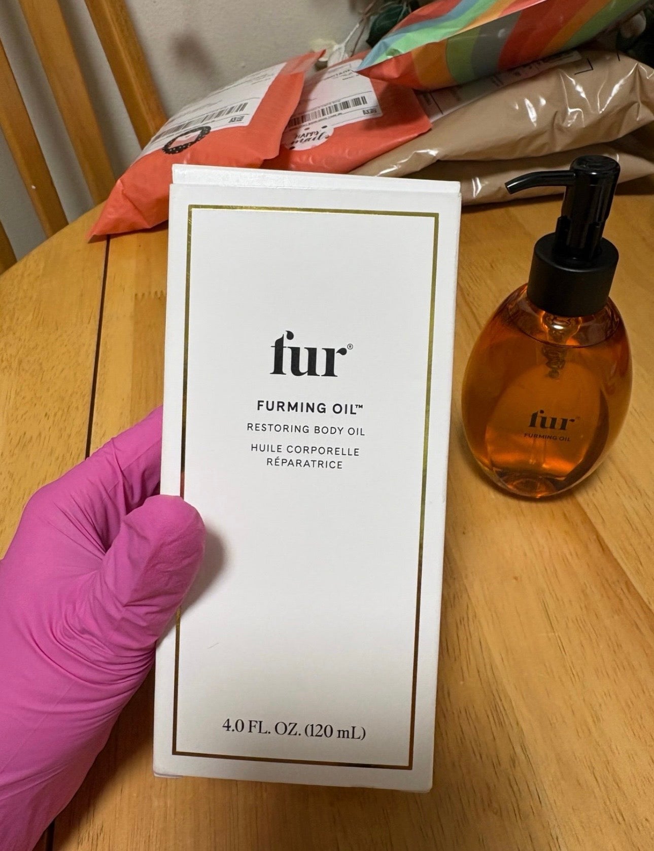 Fur Furming Oil,Restoring Body Oil, full Sz 4oz/120ml, BNIB,Clean, Authentic,New