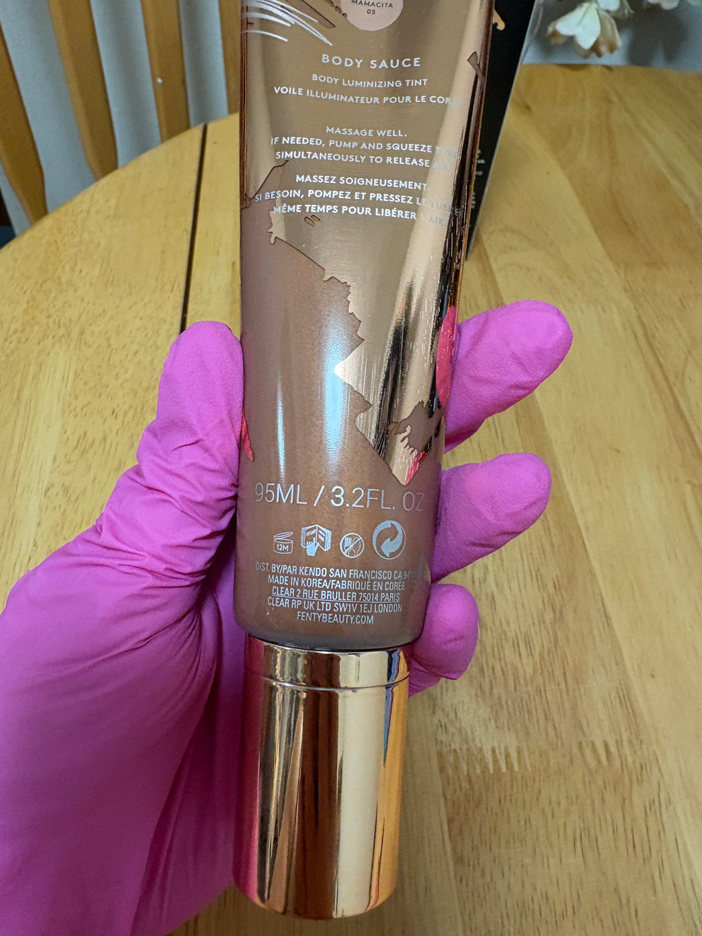 Fenty Beauty Body Sauce Luminizing Liquid Tint FLY MAMACITA 05 3.2 fl oz, BNIB