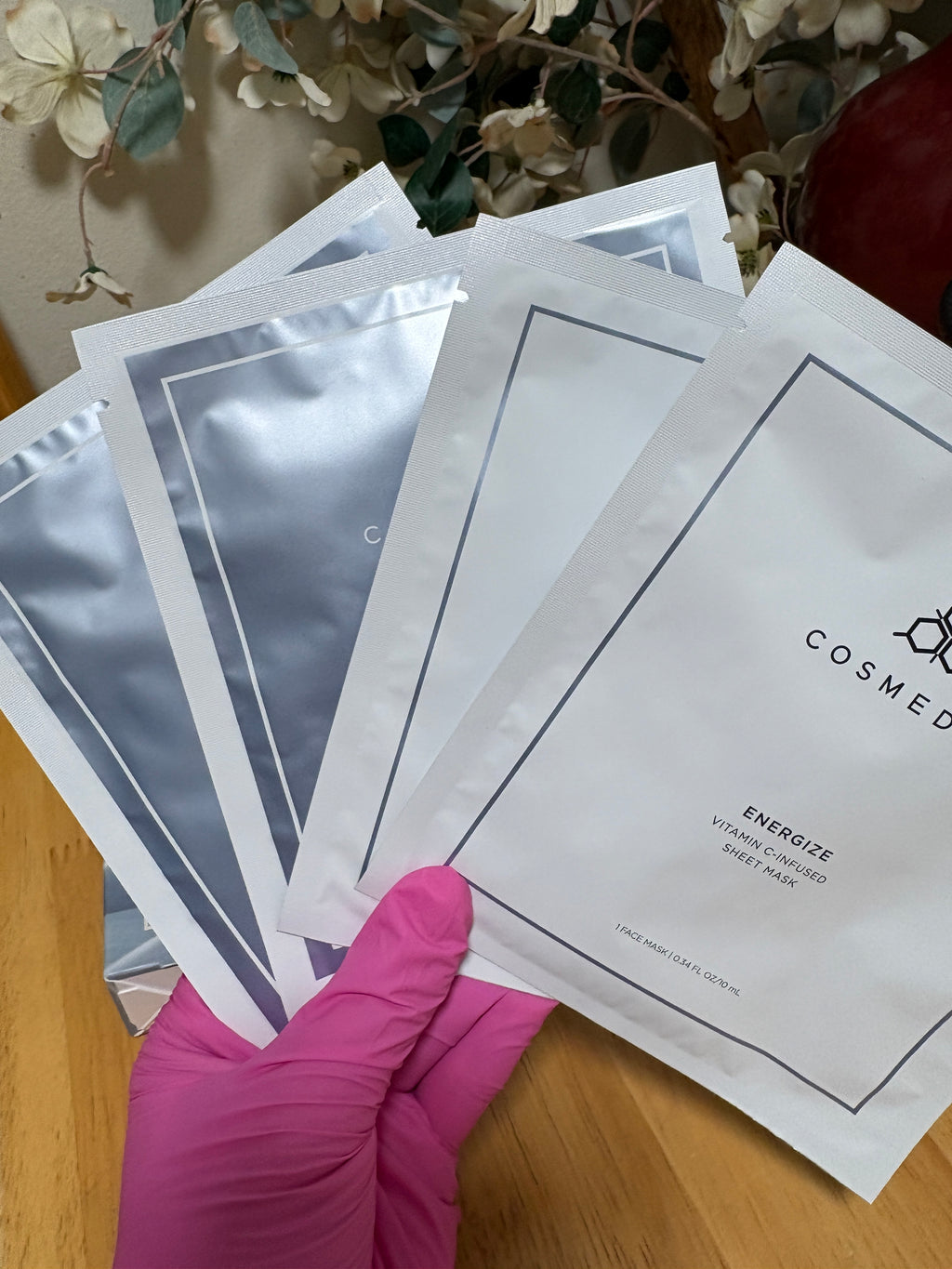 COSMEDIX Bio-Cellulose Sheet Mask Set 4ct Hydration Anti-Aging Niacinamide BNIB