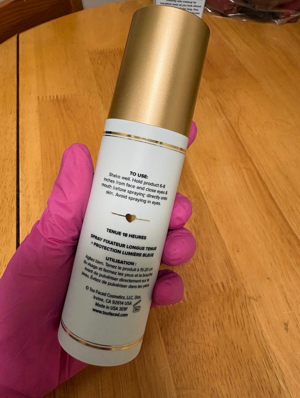Too Faced Makeup Insurance 18Hour Wear Setting Spray,full Sz 4oz, BNIB,AUTHENTIC