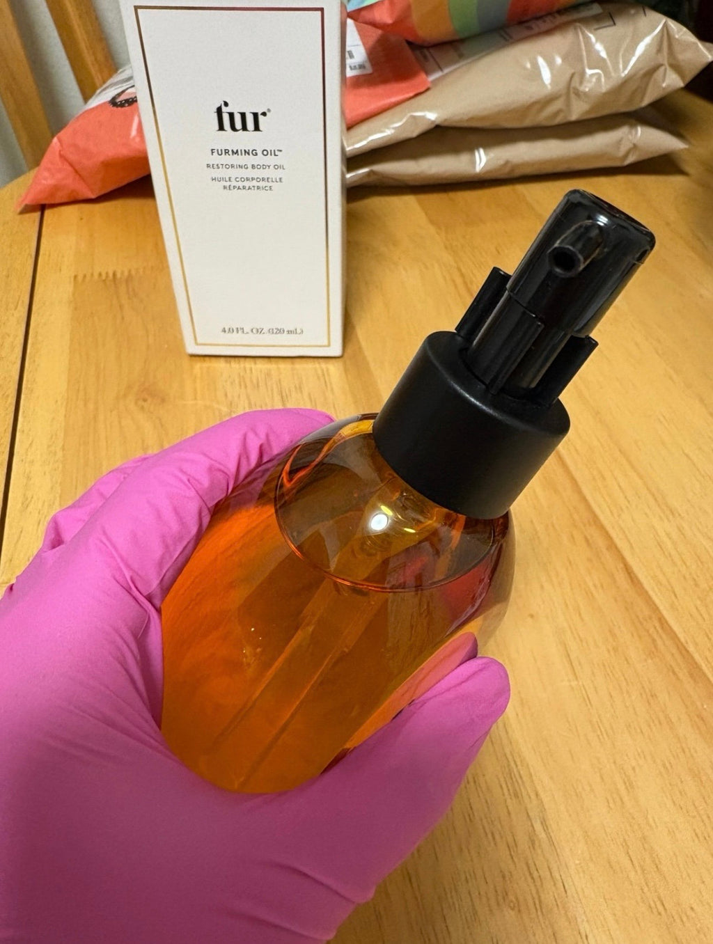 Fur Furming Oil,Restoring Body Oil, full Sz 4oz/120ml, BNIB,Clean, Authentic,New