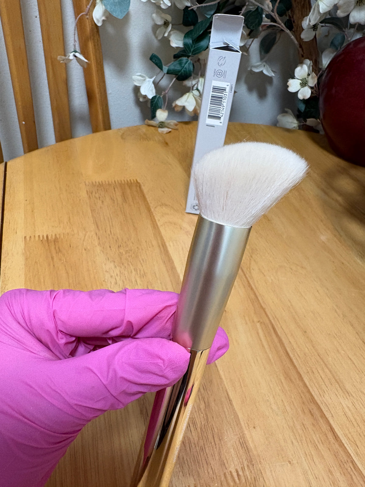 BEAUTYCOUNTER Cream Bronzer Brush, Makeup Brush Discontinued, BNIB, Gold Finish