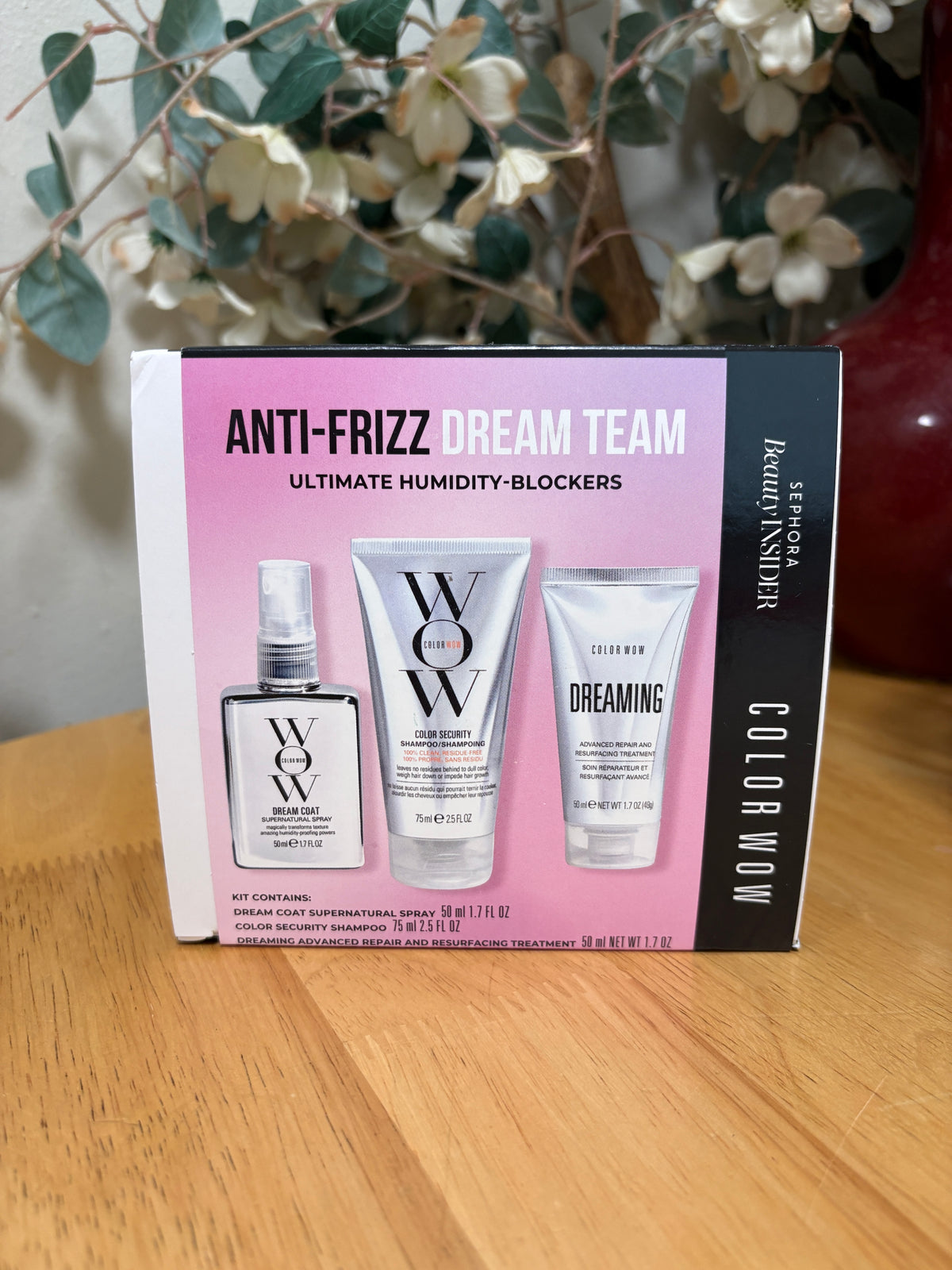 Sephora Beauty Insider ~ Color Wow Anti-Frizz Dream Team 3pc Kit, BNIB,Sealed
