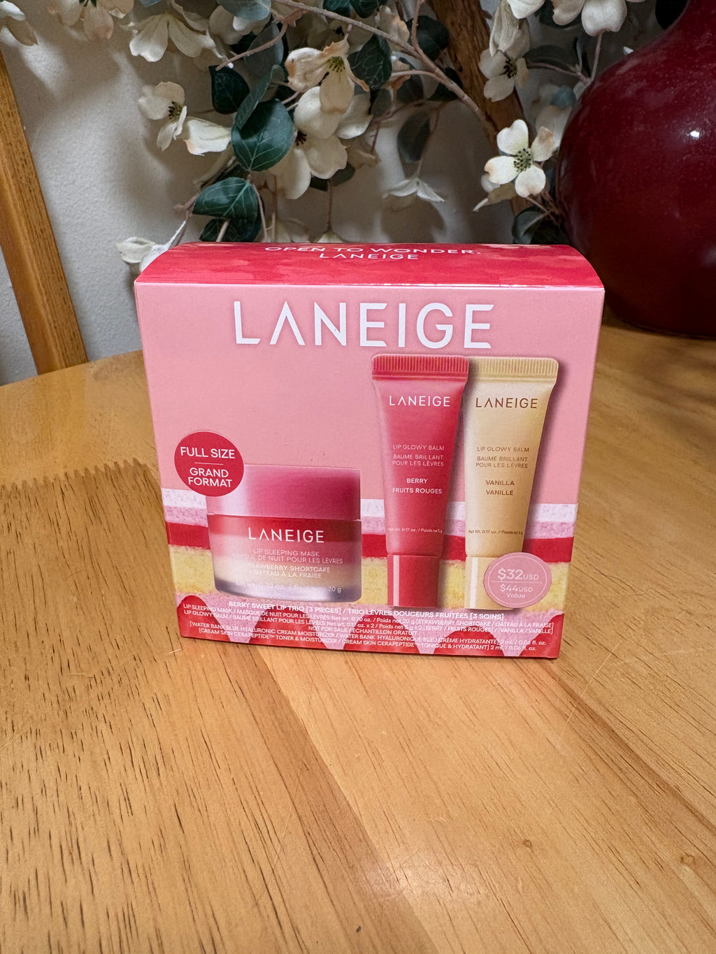 Laneige ~ Berry Sweet Lip Trio, 3 Piece Set,LIMITED EDITION, BNIB Authentic, New