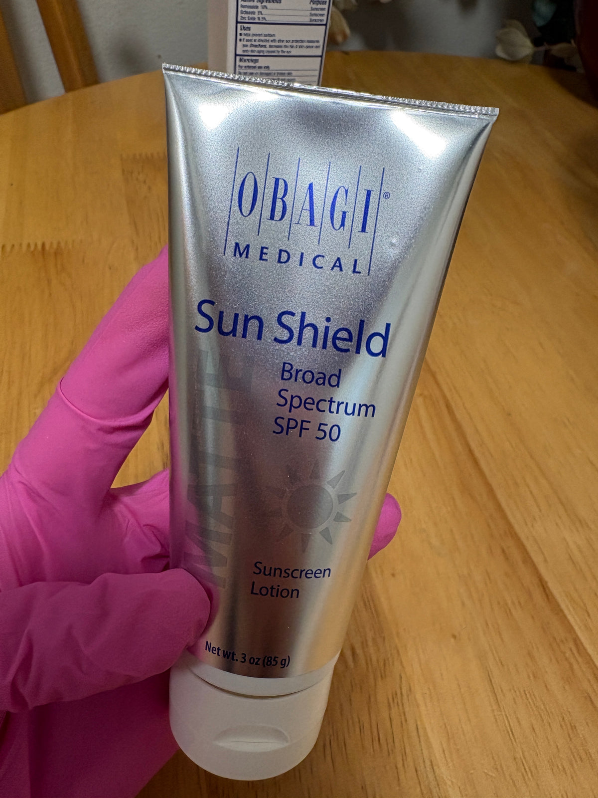 Obagi Medical Sun Shield Broad Spectrum SPF 50,Sunscreen Lotion 3oz,SEALED 04/28