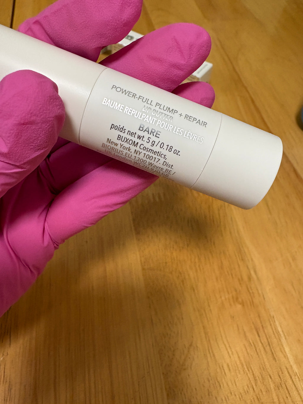 Buxom Power-Full Plump & Repair Lip Butter BARE/Clear Full Sz, 0.18oz, BNIB, New