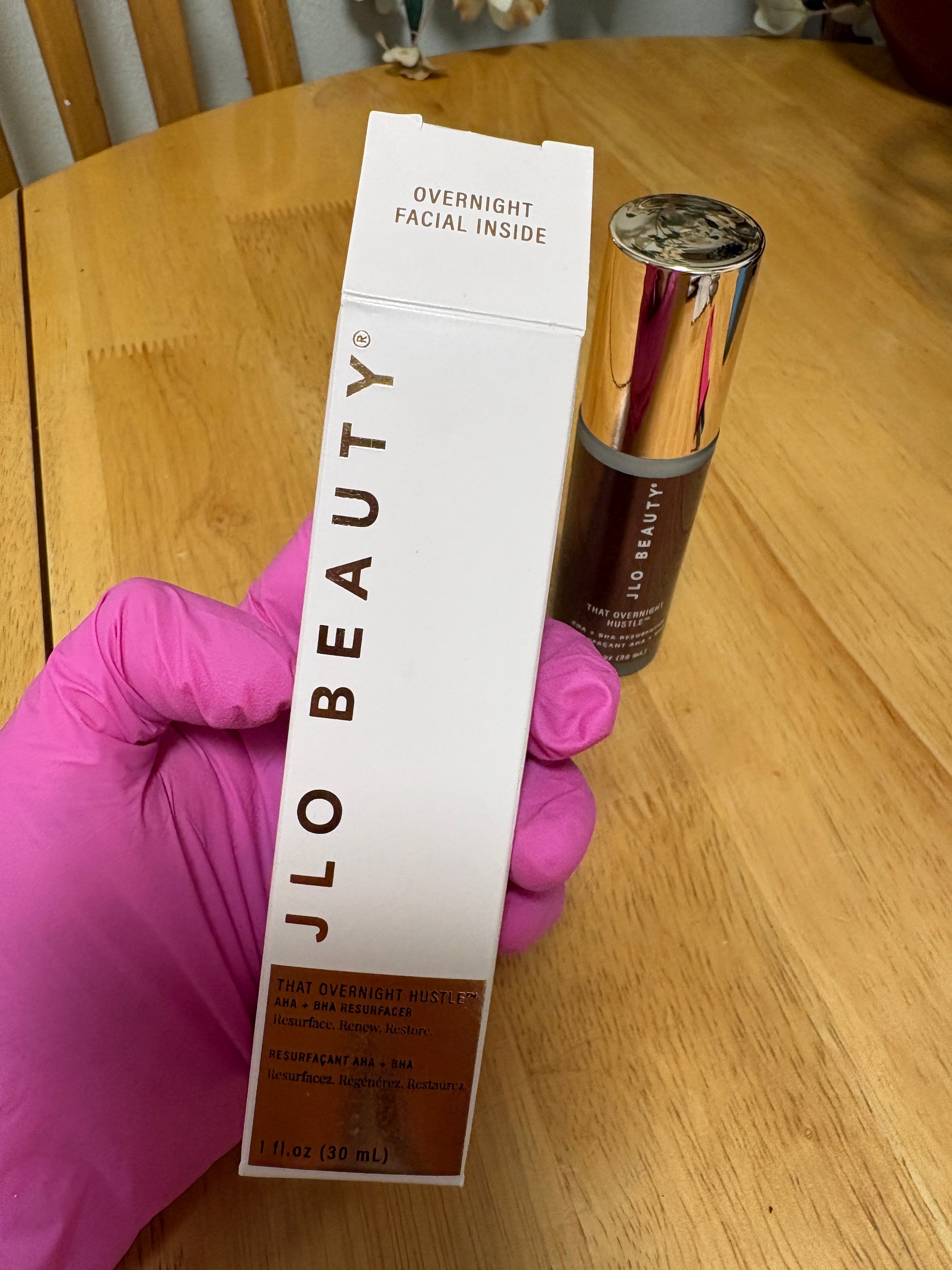 JLo Beauty~That Overnight Hustle, AHA & BHA Resurfacer, full Sz 1oz, BNIB, New
