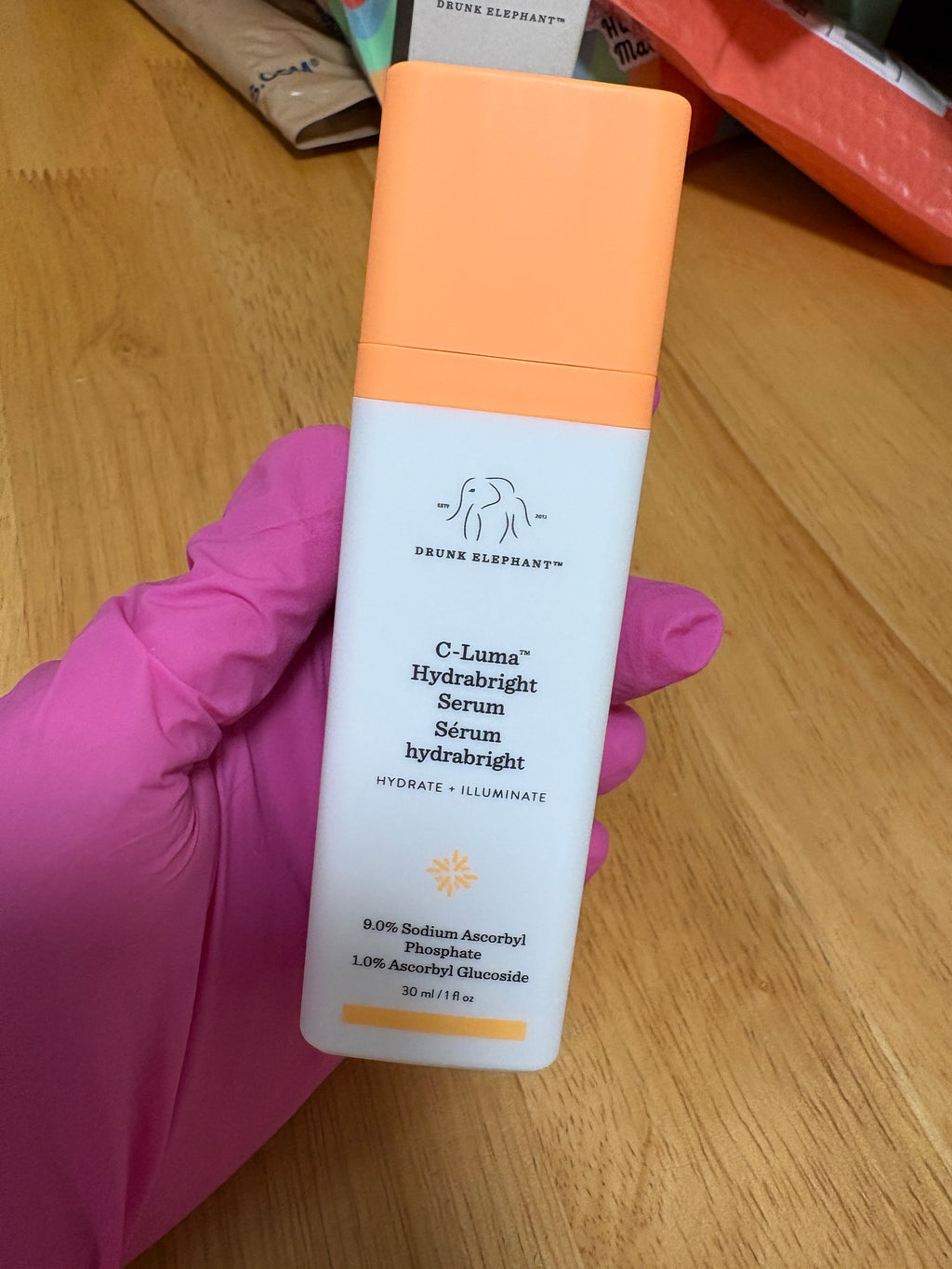 Drunk Elephant C-Luma Hydrabright Serum, full Sz 30ml/1 fl oz, BNIB, New $68MSRP